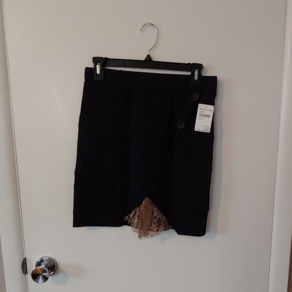 Nordstrom Rack Navy with Champagne Lace Skirt